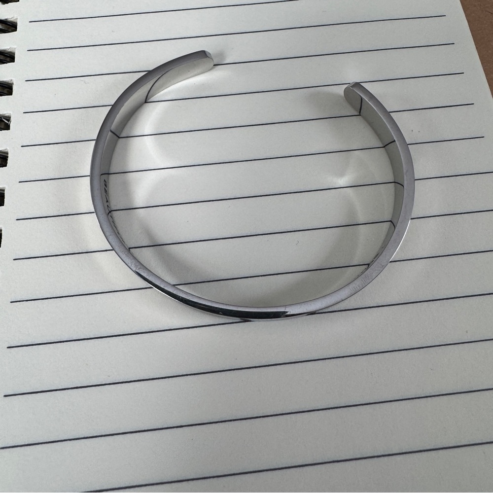 Silver Inspirational Cuff Bracelet - Picture 3 of 5
